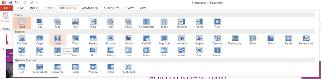 Transitions: Think minimal!