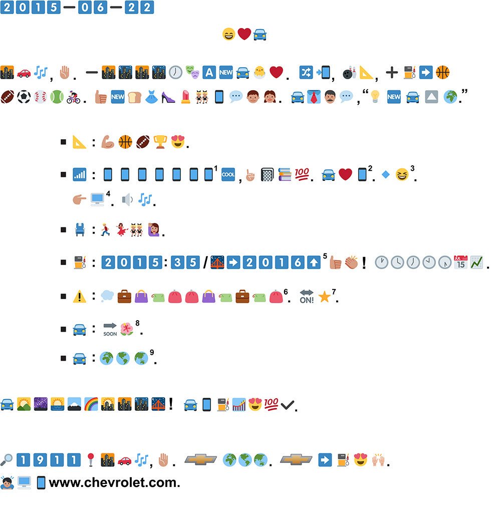 #ChevyGoesEmoji Marketing Campaign