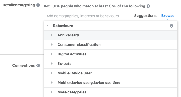 Facebook Ads Behaviours