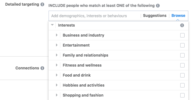 Facebook Ads Interests Targeting