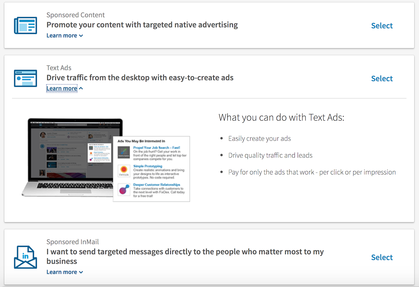 linkedin text ads linkedin text ads