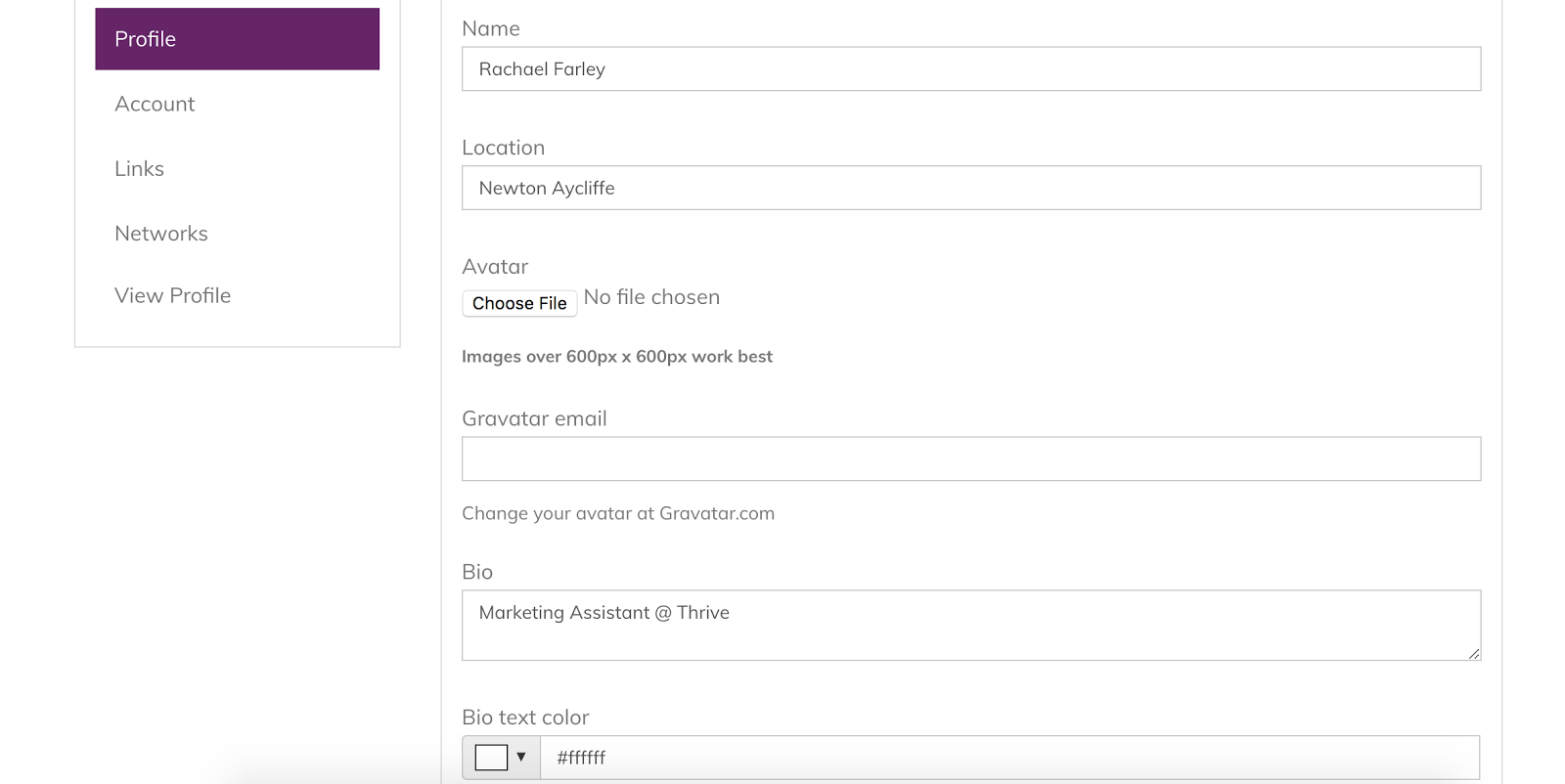 Linkkle Profile Customisation