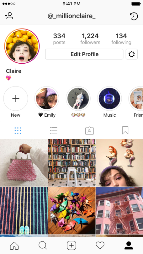 Instagram story with poll option