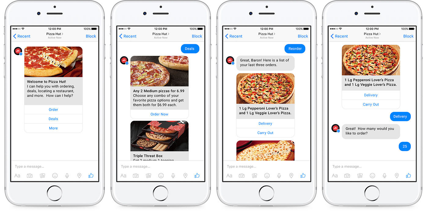 pizza hut chatbot