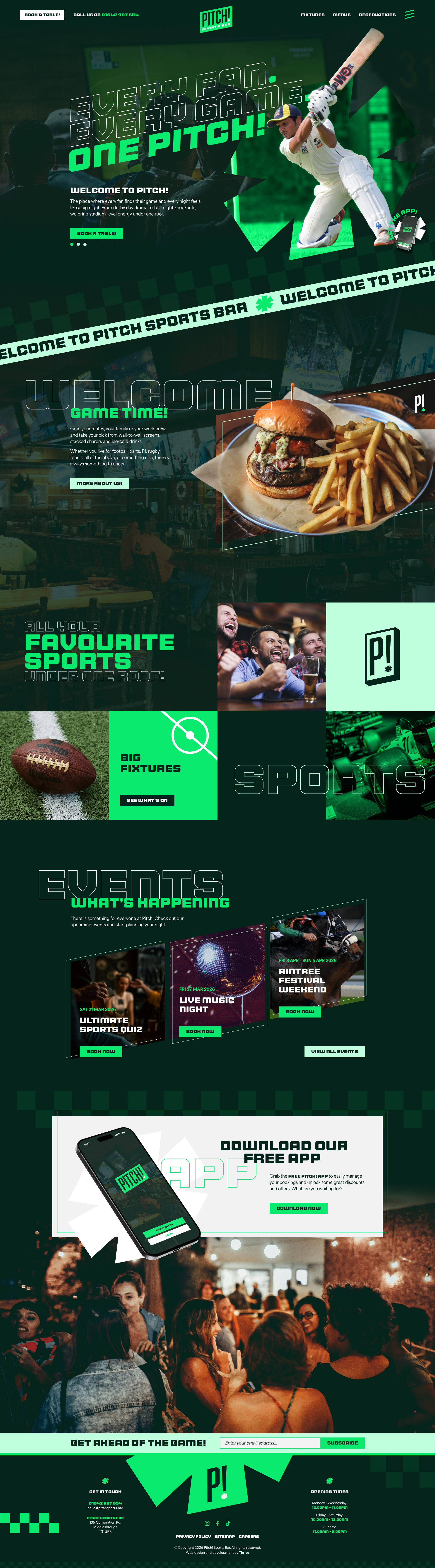 Homepage - scroll