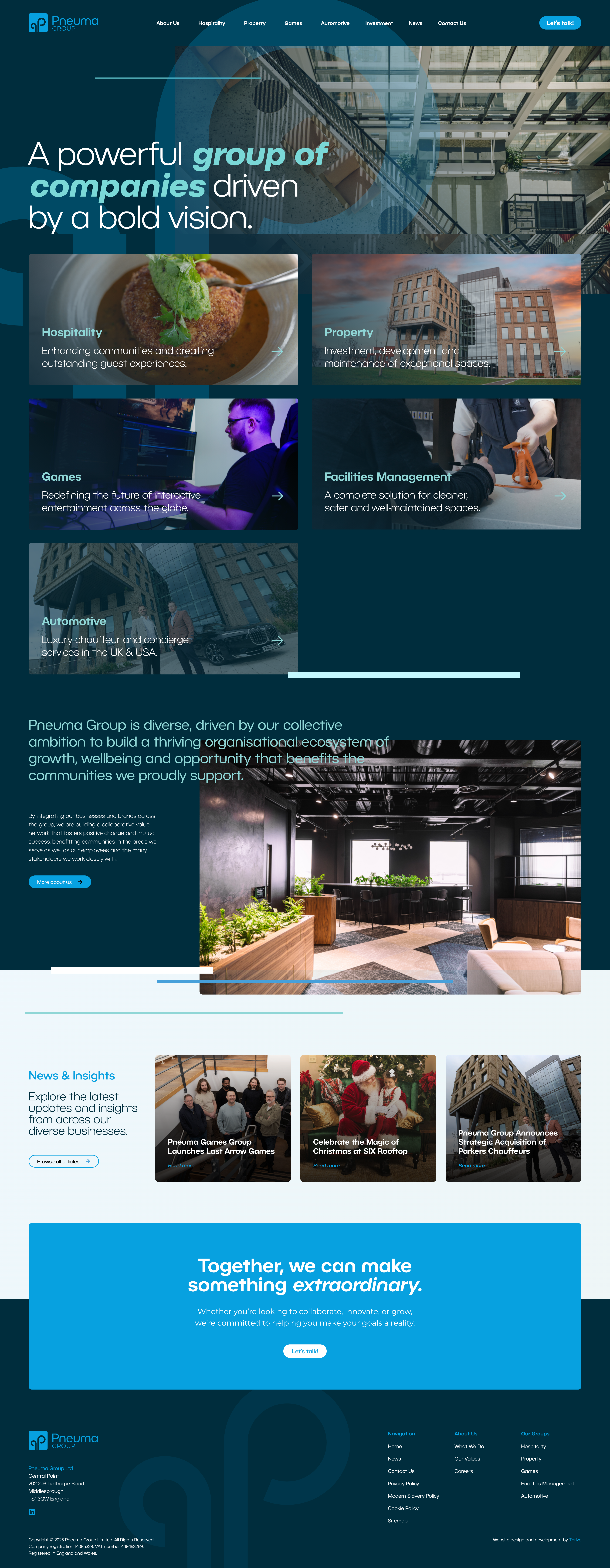 home page scroll